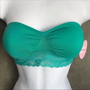 CLEARANCE ~ Jade Heart Shaped Lace Bandeau